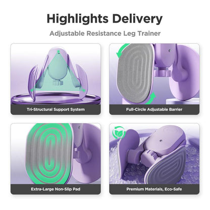 KEEP Inner Thigh Toner & Leg Exerciser, Pelvic Floor Muscle Recovery for Women, Home Workout, Portable Fitness Equipment,Thigh Stretch,