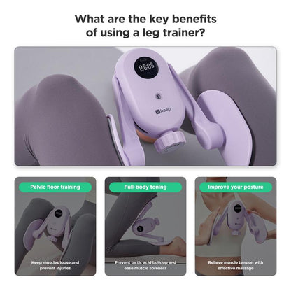 KEEP Inner Thigh Toner & Leg Exerciser, Pelvic Floor Muscle Recovery for Women, Home Workout, Portable Fitness Equipment,Thigh Stretch,